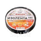 Изолента "МИЛЕН", ПВХ, ТIM516T, 15 мм х 20 м, 150 мк, профессиональная, черная