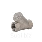Обратный клапан муфтовый Y-тип нержавеющий, AISI304 DN25 (1"), (CF8), PN64