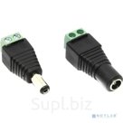 Orient C662, Комплект переходников питания для видеокамер, DC F -Screw + Screw-DC M , винт.разъемы