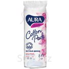 Ватные диски Aura "Beauty", прошитые, 80шт., полиэтиленовый пакет