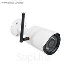 Видеокамера уличная SC-201FМ64 IR,  IP, 2 Мп, 1080Р,  f=3.6 мм, SD 64 Гб, металл, белая