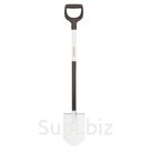 Лопата штыковая FISKARS, облегченная, D-образная ручка, высота 105 см, алюминиевый черенок, 1019605