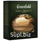 Чай GREENFIELD (Гринфилд) «Classic Breakfast», черный, 100 пакетиков в конвертах по 2 г, 0582
