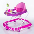 Ходунки JOLLY RIDE BW110, 7 колёс, с звуковыми эффектами, колёса пластик, цвет фиолетовый
