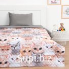 Покрывало 1.5-спальное «Этель» Happy cats, 145×210 см, микрофибра