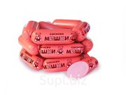 Вареное колбасное изделие из мяса цыплят-бройлеров высшего сорта СОСИСКИ МИШКИ газ