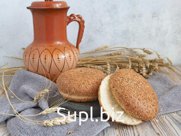 Булочка для гамбургера 3шт. Вес 195 гр.
