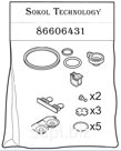 86606431 Комплект 4000 ч MU 480 (к Delaval)
