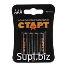 Батарейка алкалиновая "Старт", AAA, LR03-4BL, 1.5В, блистер, 4 шт.