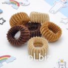 Резинка для волос "Махрушка" (набор 12 шт) коричневый, 6 см