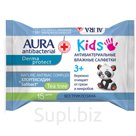 Салфетки влажные Aura, 18*15см, 15шт., детские