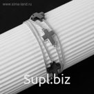 Браслет металл "На магните" кресты, цвет чёрный в серебре, 17,5см