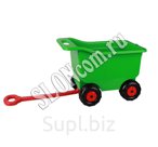 Тележка для игр на колесах большая зеленый