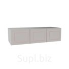 Антресоль 160х55х40 Классик, корпус белый, фасад мдф кашемир матовый Soft Touch, 4 двери, секции 40/80/40