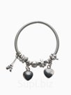 Браслет с шармами «Марджери» символы удачи, цвет серебро, 6 см