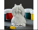 Фигура под роспись "Кот играет в жмурки" 6см