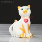 Копилка "Василиса", глянец, бело-золотая, 20 см