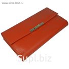 Портмоне женское, отдел для купюр, для монет, для кредитных карт, цвет красный