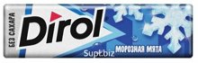 Жевательная резинка Dirol Морозная мята 13,6 гр., обертка