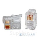 Gembird коннектор телефонный RJ11 RJ9 4P4C, 3m&quot; 100 шт. MP-4p4c