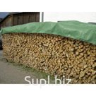 Тент тарпаулин с люверсами зелёный/серебристый 120г/м2 4×15м