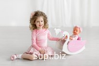 Игрушка детская изящный лебедь (стул для кормления с качалкой), коллекция Shining Crown. Роз. Артикул: 71220_вывод