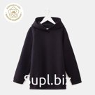 Худи детское MINAKU: Basic Line KIDS, чёрное, рост 110 см