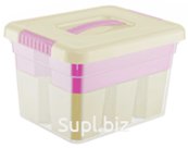 Ящик для хранения Kid's Box с ручкой 5л+6 вставок S + лоток S