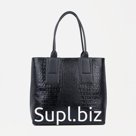 Сумка-тоут, отдел на молнии, наружный карман, цвет черный