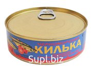 Килька черноморская неразделанная обжаренная в томатном соусе
