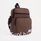 Сумка деловая на молнии, цвет коричневый