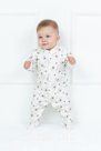 Комбинезон с начёсом для новорожденных, цвет молочный (мишка Sweet baby)